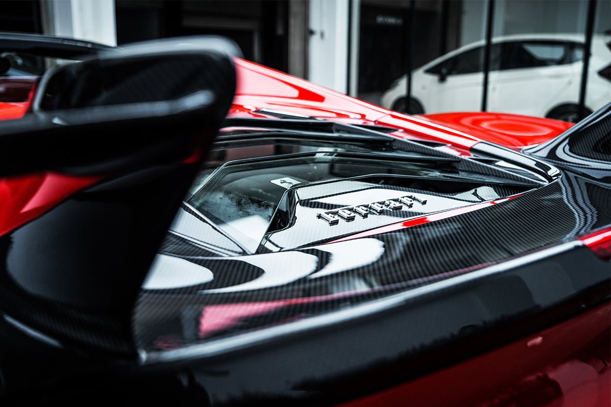 2015 - 2020 Ferrari 488 Spyder MSY Style Carbon Fiber Engine Hood